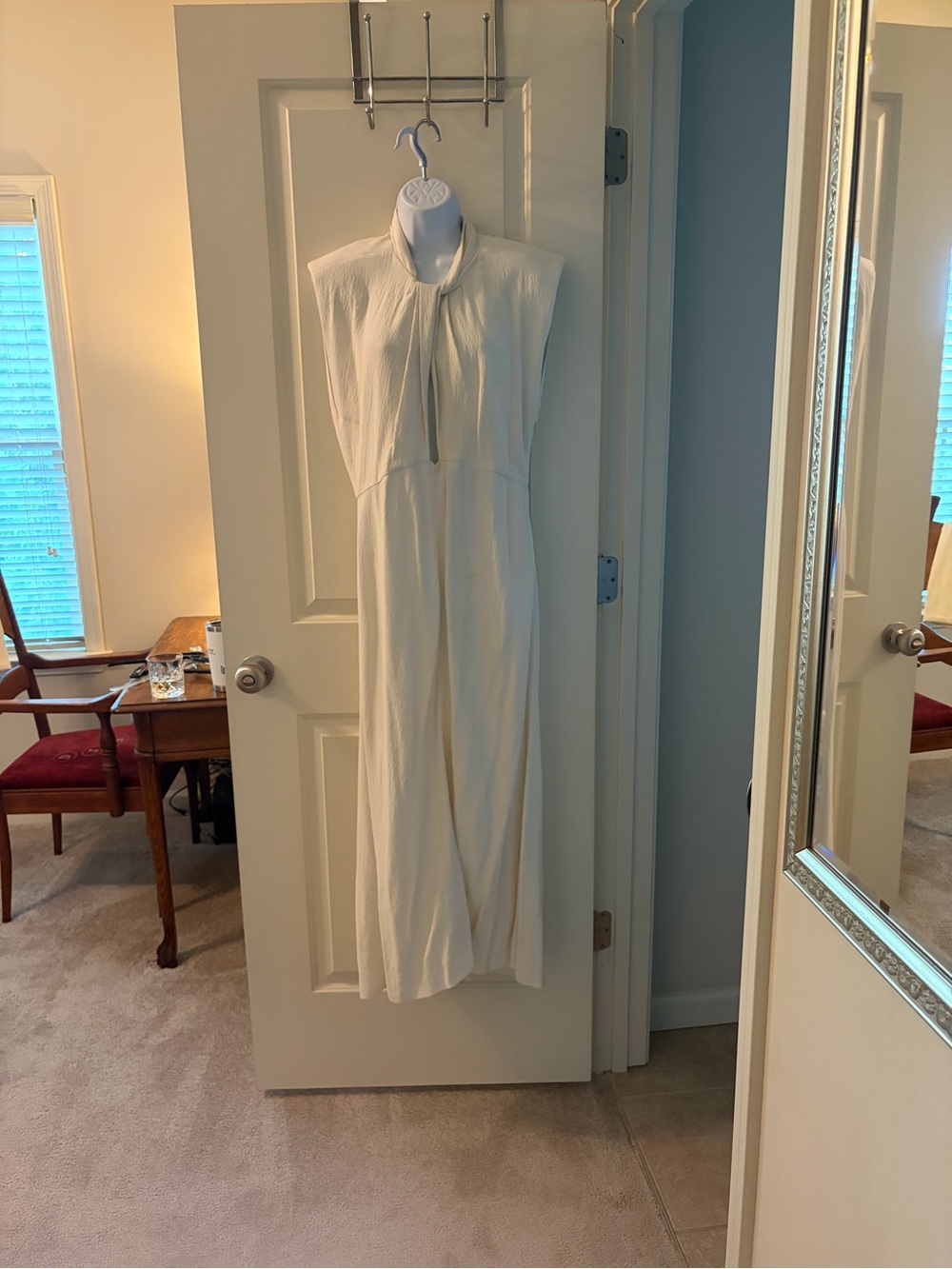 Cream Sleeveless Maxi Dress